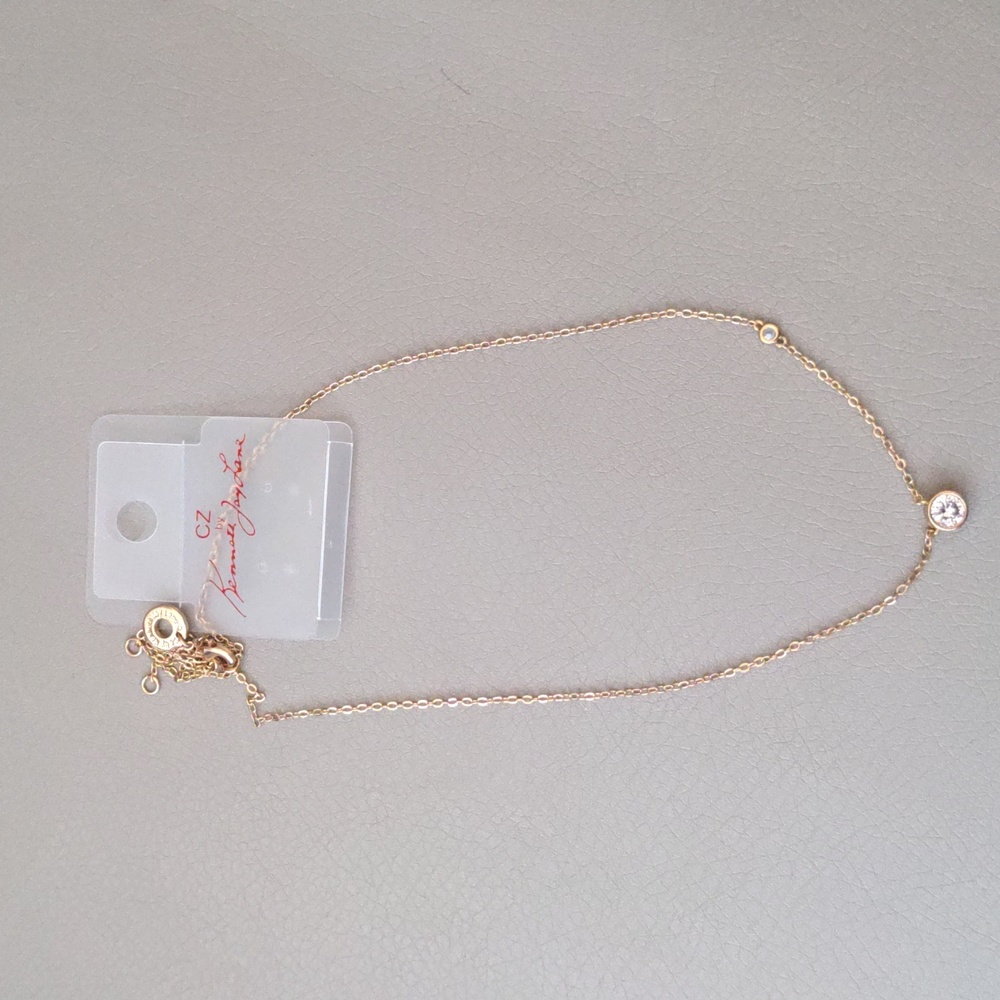 NEW Kenneth Jay Lane 1 Carat CZ Necklace